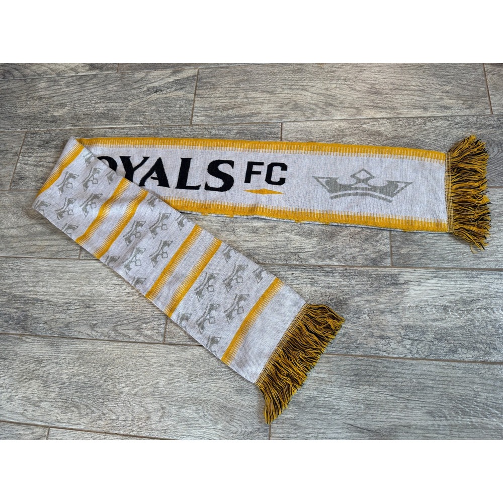Utah Royals FC Womens Soccer Fringed Scarf Ruffneck Knit Woven NWSL Salt‎ Lake